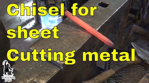 cutting thin sheet metal|cutting sheet metal with chisel.